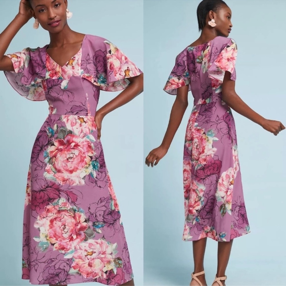 Anthropologie kachel silk dress
